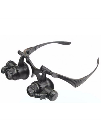 -Gözlük Modeli 10x 15x 20x 25x Lens,2led ışıklı,büyüteç (