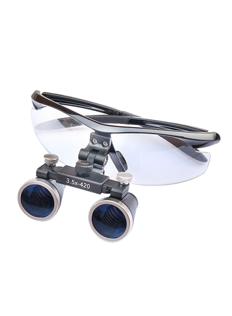 -3.5x-420mm Diş Cerrahi Gözlük Lens Büyüteç,taşıma Çantalı (