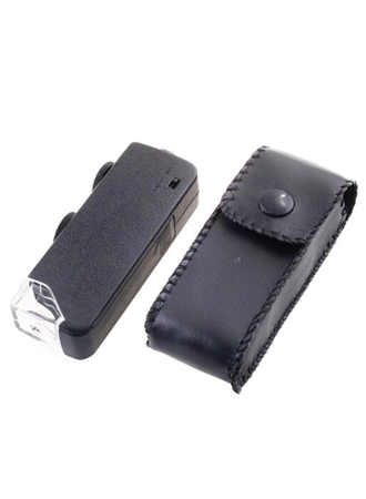 -Mini 60x 100x Zoom Lens Odak Takı Led Cep Mikroskop Büyüteç (