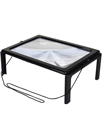 -Yaşlılar için A4 boyutu masa tipi ışıklı okuma büyüteç th-275205b (