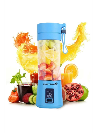 Portatif Taşınabilir380 ml Usb Şarjlı Mavi El Blender (