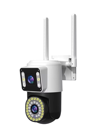 4MP Yoosee Çift Lens IP Kamera - WIFI Açık Otomatik İzleme, Su Geçirmez Kablosuz Güvenlik Ev Kamerası, Renkli Gece Görüş (