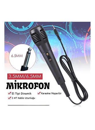 Karaoke Mikrofon Kablolu Mikrofon 6.5 Mm Karaoke Mikrofonu (