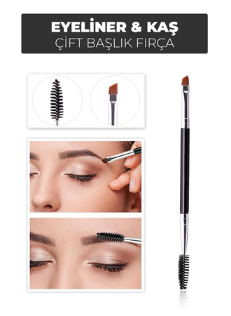 Çift Başlıklı Eyeliner ve Kaş Fırçası – Kolay Uygulama ve Mükemmel Sonuçlar (