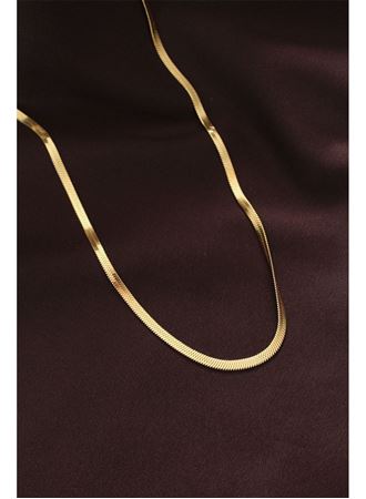 316L Çelik Altın Renk 60 cm İtalyan Zincir Kolye