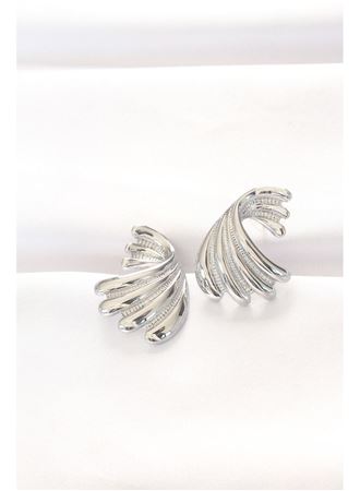 Pirinç Gümüş Renk Küpe