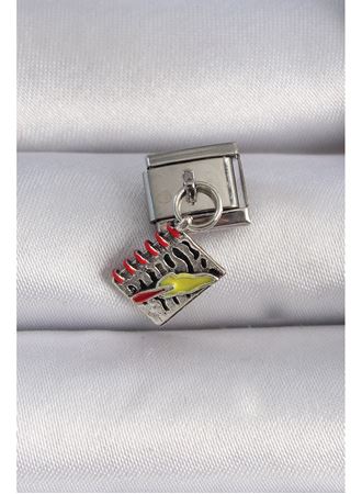 316L Çelik Gümüş Renk Sallantı Defter Figür Nomination Charm