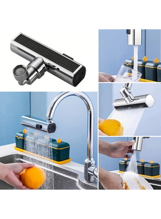 3 Farklı Modlu Çok Amaçlı Musluk Adaptörü Evrensel Musluk Başlığı Şelale Musluk (