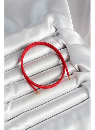 Mıknatıslı  Koyu Kırmızı Renk Sarmal Kadın Bileklik