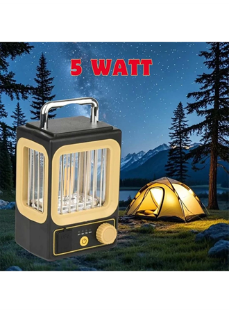 Ampul Solar Şarj Edilebilir 12 Led 1 Rustikli Led Kamp Lambası (