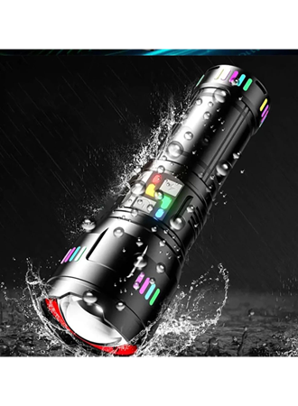 Pro F-3002 Alüminyum TG LED Gece Şeritli Type-C Şarjlı El Feneri (