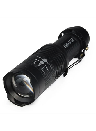 Km 87 Polis Tipi Zoomlu Şarjlı Metal Dağ Kamp Cep Feneri (