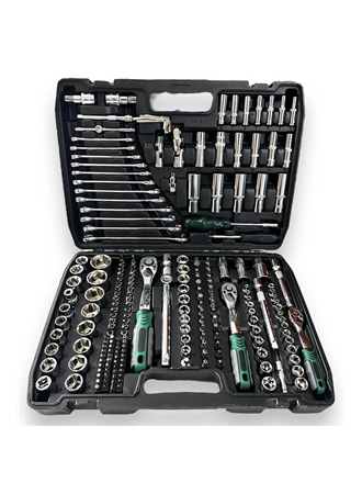 Tam Profesiyonel Germany 72 Diş Eğik Cırcır 216 Parça Lokma Takımı Oto Tamirci Tam Set 1/2-3/8-1/4 (