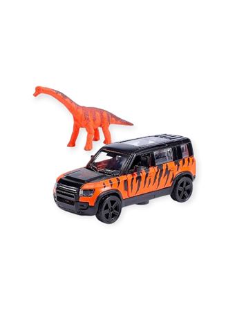 Çek Bırak Araç ve Dinazor Oyun Seti - 6843-2D- Turuncu
