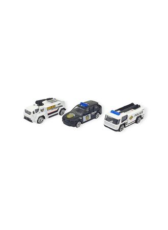 3'lü İş Makinaları Road Seti - Die Cast - DS044 - Polis
