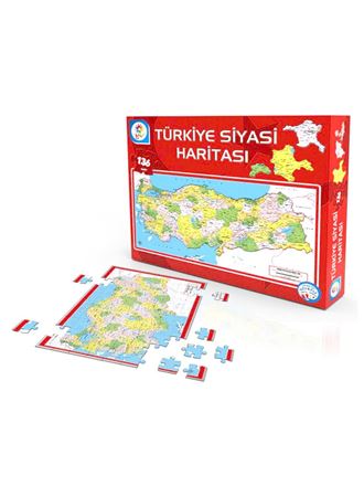 Siyasi Harita Kutulu Puzzle123 Parça