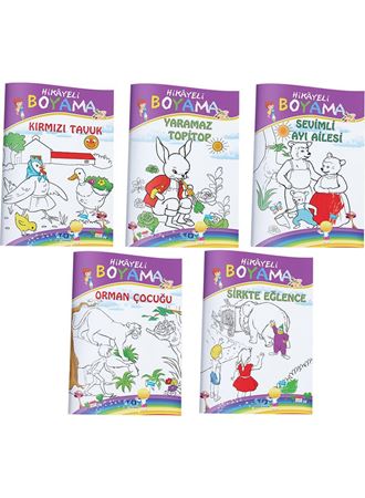 Masallı Boyama Kitabı (5 Kitap Takım)