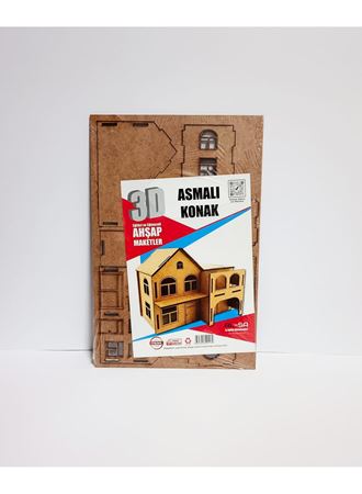 3D Ahşap Maket Asmalı Konak