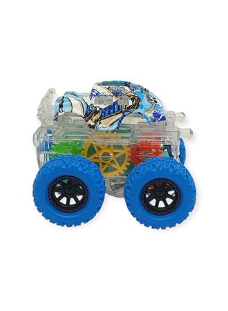Sürtmeli Işıklı Off-Road Aracı - 7310 - Mavi