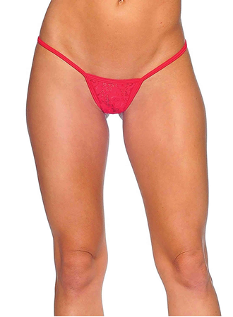 Kırmızı Dantelli Tanga TM1166