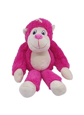 Peluş Maymun 40 cm - Yumuşak Peluş - G5501 - Pembe