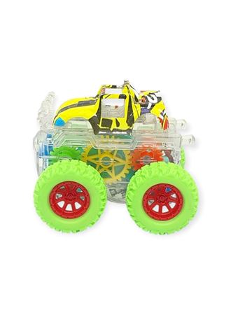 Sürtmeli Işıklı Off-Road Aracı - 7310 - Yeşil