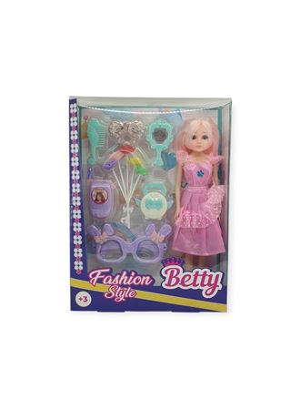 Güzellik Seti 7 Parça Aksesuarlı Bebek Seti - Pembe