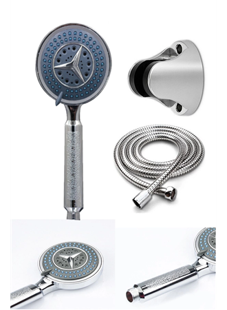 Fonksiyonlu Duş Başlığı Seti Başlık, Hortum Ve Mafsal Seti (
