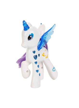 Işıltılı Pony Figür - Işıklı Figür - Mavi