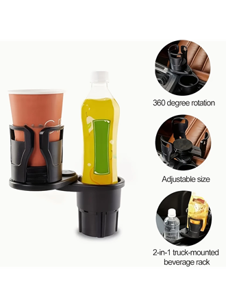 2’si 1 Arada Ayarlanabilir Araç Bardak Tutucu, Genişleyebilir Üst Kısım 3”-6.2”, Şişe Adaptörü, Araba Organizatörü, Dayanıklı Taban, Ramblers Hydroflask Uyumlu, Modern Araç Düzenleyic (