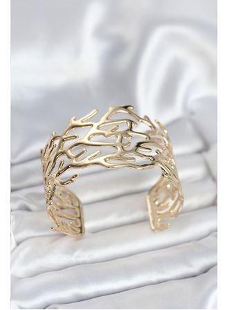 Pirinç Gold Renk Vintage Model Kadın Bileklik