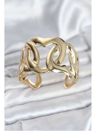 Pirinç Gold Renk Vintage Kadın Bileklik