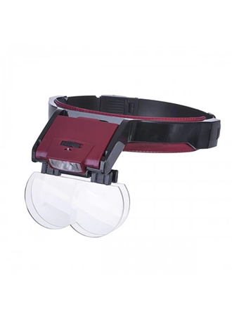 - Lens Takmalı 4 Lens , Led Lambalı şapka Tip Büyüteç (