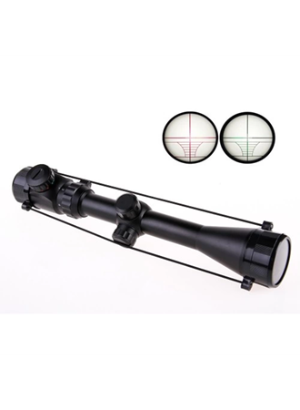 3-9x40 Zoomlu Çıft Işıklı Av Tüfeği Dürbünü Montaj Kelepçeli (