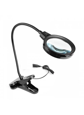 -12 Led Clipslı Işıklı Büyüteç,işıklı Masa Lambası çalışma Lambası (