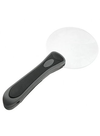 -2 Led Işıklı 2.5x-90mm Okuma Büyüteç (