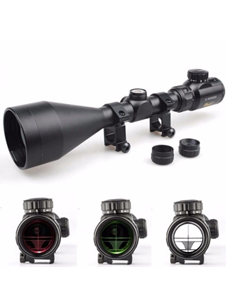 3-9x56eg Dürbünü çift Işık Kırmızı,yeşil Kaynaklı Zoomlu (