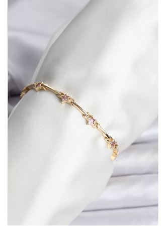 Yıldız Model Gold Renk Pirinç Bileklik