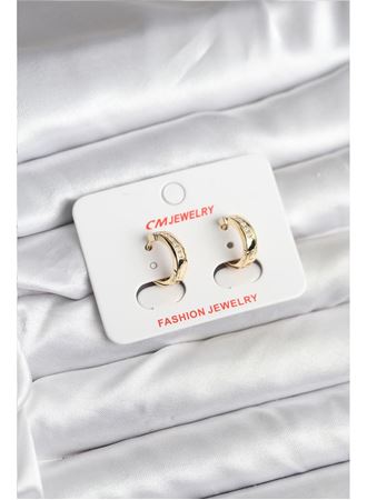 14K Gold Renk Kaplama CM Kadın Küpe