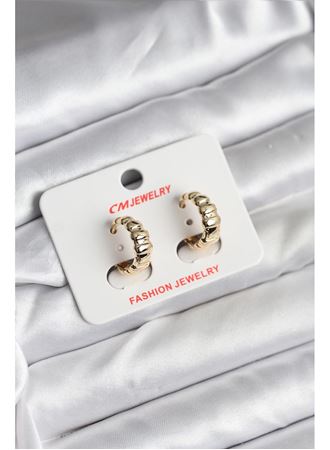 14K Gold Renk Kaplama CM Kadın Küpe