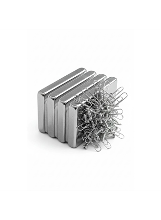 2 adet 40x20x5mm Neodyum Magnet Güçlü N35 Mıknatıs Köşeli Nikel Kaplama (