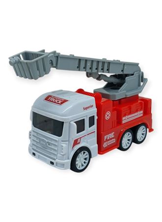 İş Makinaları Serisi - Sürtmeli İtfaiye Aracı 12 cm - Merdiven