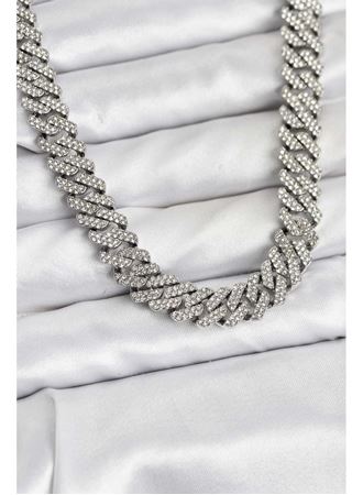 Pirinç Cuba Chain Gurmet Model Kolye