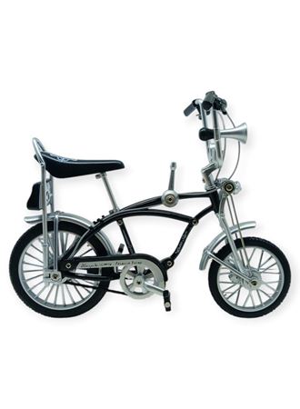 Model Araçlar -1:8 Metal Retro Pinokyo Bisiklet - Die -Cast 17 cm - Siyah