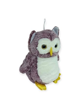 Sevimli Peluş Baykuş 25 cm - Mor