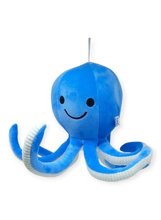 Peluş Sevimli Ahtapot 30 cm - Mavi