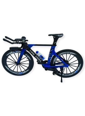 Model Araçlar -1/10 Metal Yarış Bisikleti 18 cm - Mavi