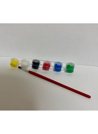 Akrilik Boya  6 lı 3 ml Fırça Hediyeli
