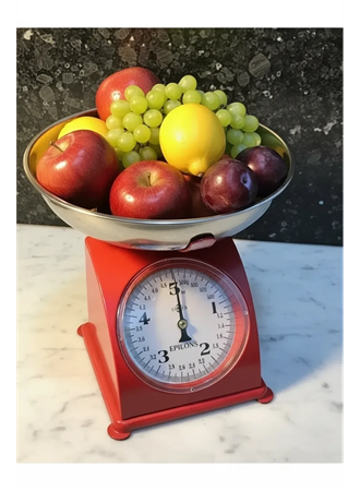 5 Kg Retro Nostalji Mutfak Tartısı Analog Terazi (