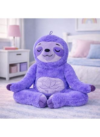 Peluş Yogacı Tembel Hayvan 40 cm - Mor